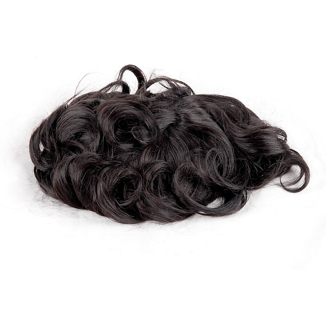 Beauty & Hair Wigs & Hair Pieces | Mens Human Hair Toupees Wavy 100% Hand Tied New Arrival / Hot Sale / Man Weave - KY69919