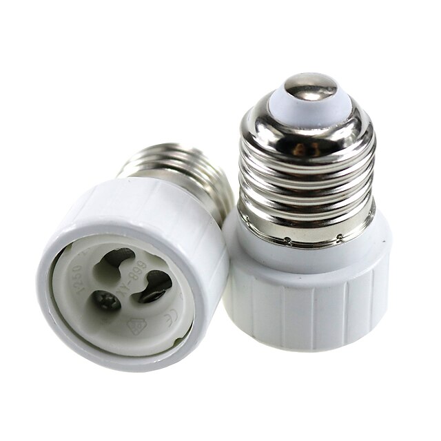  2pcs E27 to GU10 GU10 Bulb Accessory / Converter Aluminum / Ceramic Light Bulb Socket
