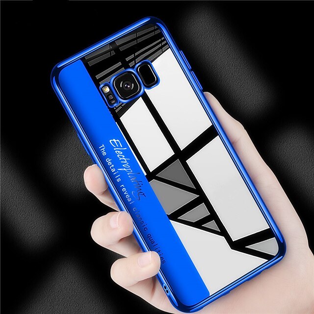  Case For Samsung Galaxy S9 / S9 Plus / S8 Plus Plating / Ultra-thin / Transparent Back Cover Solid Colored Soft TPU
