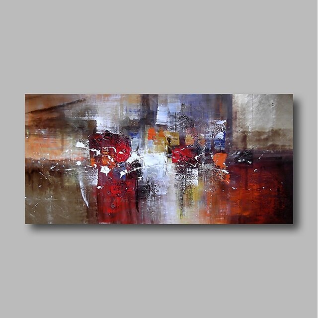  Hang-Painted öljymaalaus Maalattu - Abstrakti Maisema Comtemporary Sisällytä Inner Frame / Venytetty kangas