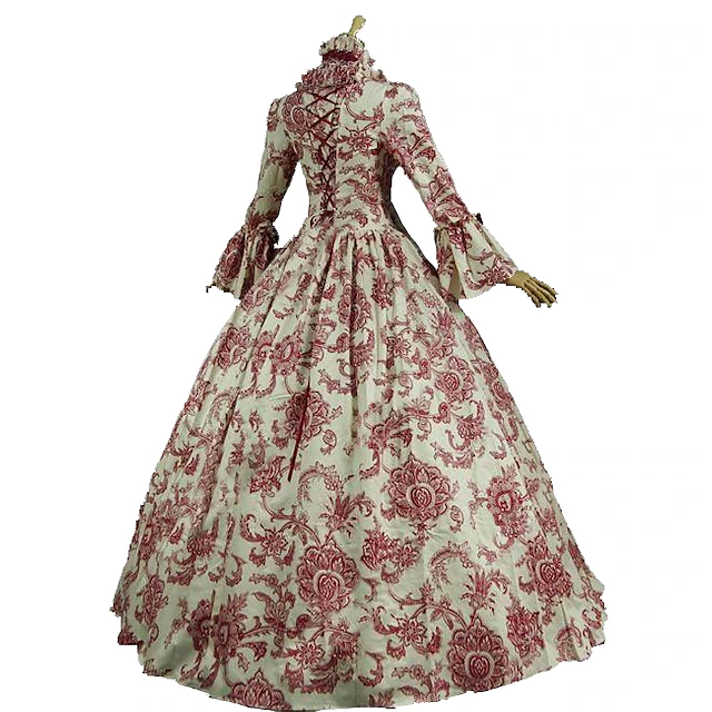 Rococo Victorian Medieval Renaissance 18th Century Dress Floor Length ...