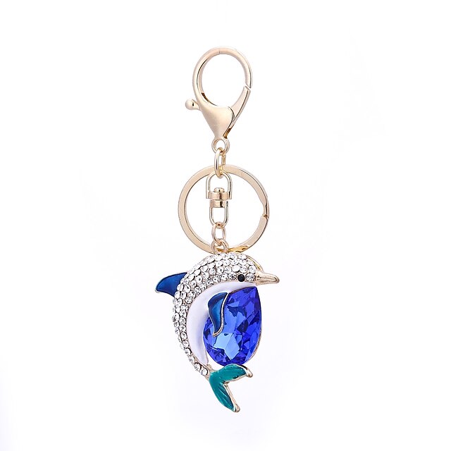  Брелок Дельфин На каждый день корейский Модные кольца Бижутерия Синий Назначение Подарок Повседневные