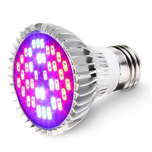  1pc 7 W 600 lm E26 / E27 Growing Light Bulb 40 LED Beads SMD 5730 Decorative Cold White / Red / Blue 85-265 V / RoHS / FCC
