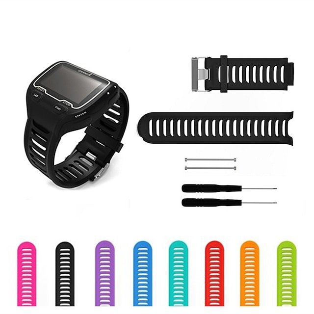  Watch Band for Garmin Forerunner 910XT Silicone Replacement  Strap Breathable Sport Band Wristband
