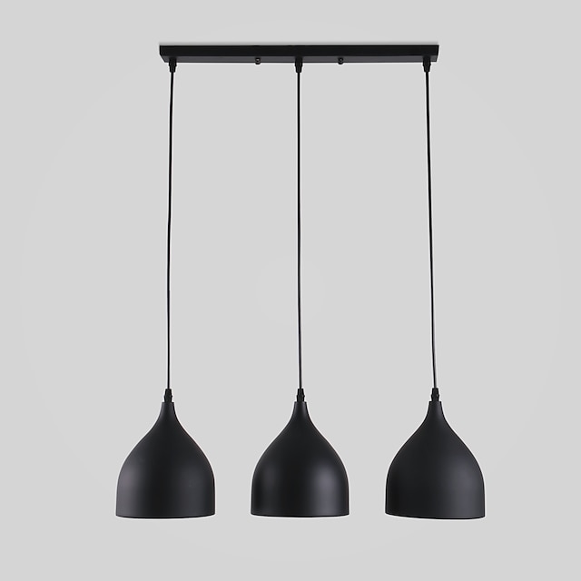 Lights & Lighting Pendant Lights | 3-Light 19cm Pendant Light LED Horn Shape Design Sland Lights Metal Painted Finishes Minimali