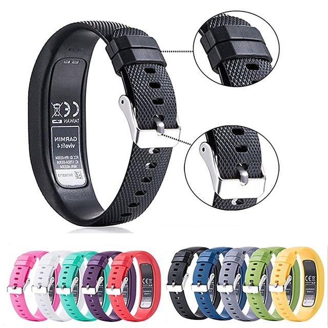  Watch Band for Garmin Vivofit 4 Silicone Replacement  Strap Breathable Sport Band Wristband