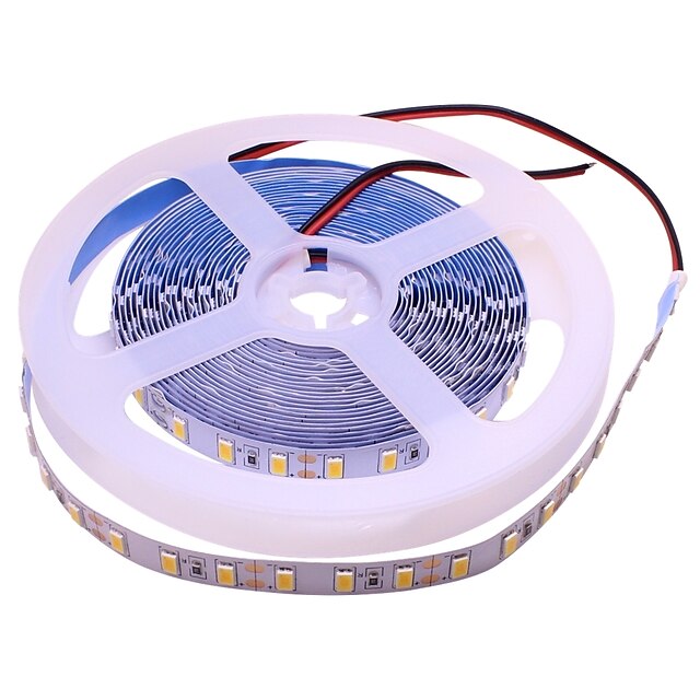  5m Strisce luminose LED flessibili 90 LED 5730 SMD Bianco caldo / Luce fredda Auto-adesivo / Sfondo TV 12 V 1pc