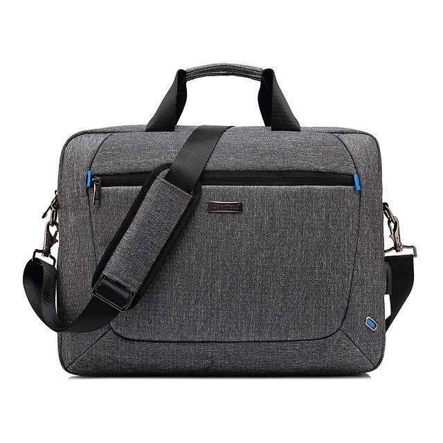  Coolbell 13.3 Inch Laptop / 14 Inch Laptop / 15.6 Inch Laptop Shoulder Messenger Bag Nylon Solid Colored for Business Office for Colleages & Schools for Travel Waterpoof Shock Proof with USB Charging