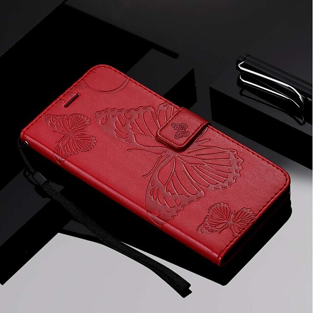  Case For Huawei Huawei P20 / Huawei P20 Pro / Huawei P20 lite Wallet / Card Holder / with Stand Full Body Cases Butterfly Hard PU Leather / P10 Lite / P10