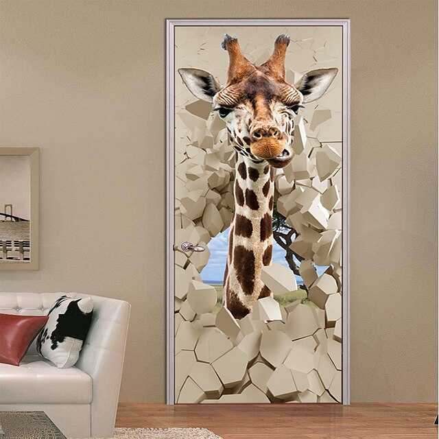  Decorative Wall Stickers - 3D Wall Stickers Landscape / Animals Study Room / Office / Kids Room