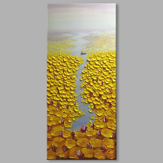  Oil Painting Hand Painted Vertical Abstract Landscape Comtemporary Modern Stretched Canvas