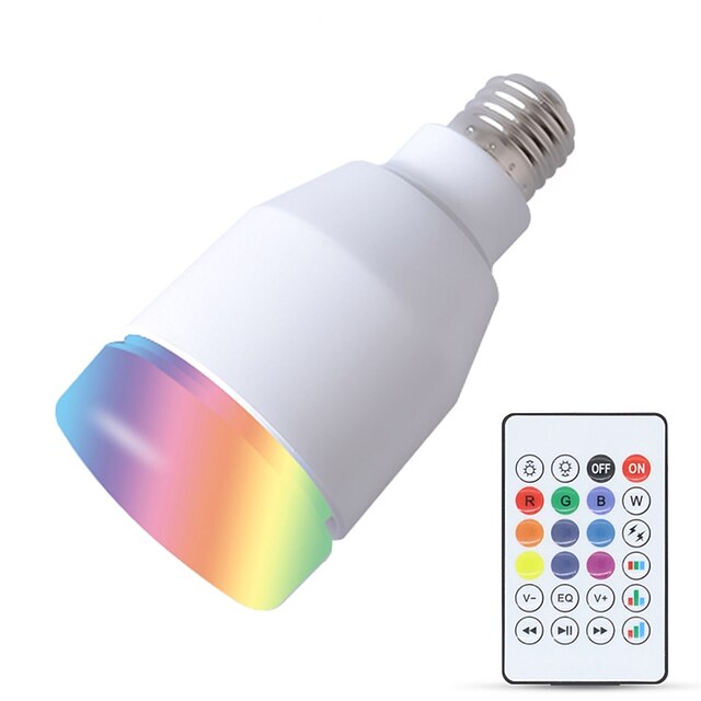  YouOKLight 1db 5 W 600 lm E26 / E27 Okos LED izzók 27 LED gyöngyök SMD Smart / Bluetooth / Távvezérlésű Fehér 220-240 V / 110-130 V