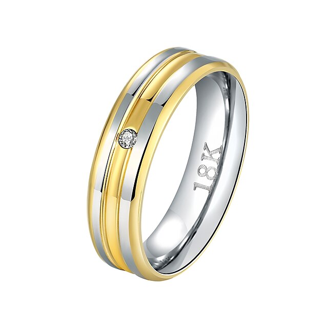  Herrn Damen Bandring Nutringe 1pc Gold Kupfer versilbert vergoldet Kreisform Grundlegend Cool Hochzeit Alltag Schmuck