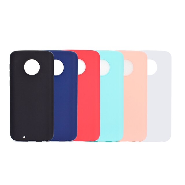  Phone Case For Motorola Back Cover Moto G5 Plus Moto G5 Frosted Solid Color Soft TPU
