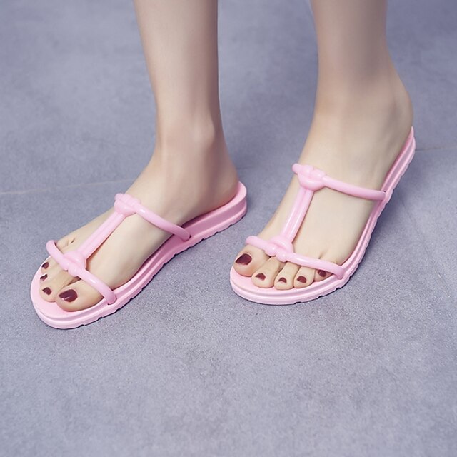  Women's Slippers Slippers / House Slippers Ordinary Plastic solid color