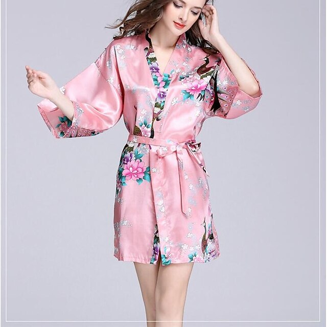  Qualidade superior Robe de Banho, Floral / Animal 100% Poliéster Banheiro 1 pcs