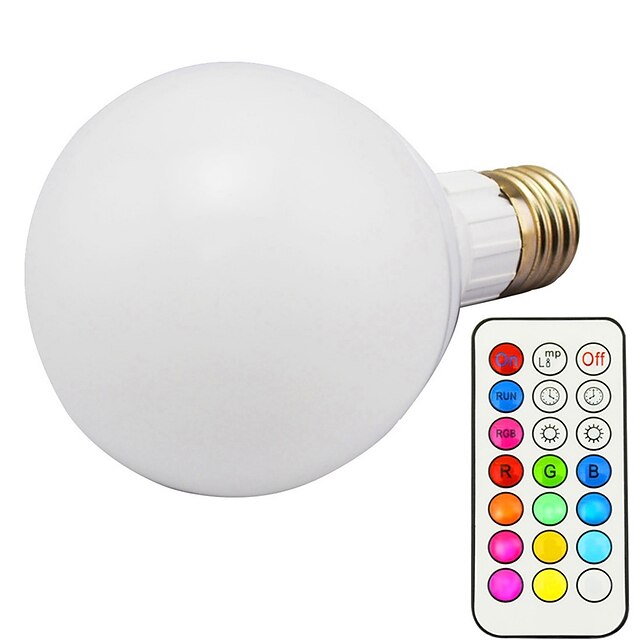  1pc 10 W 800 lm E26 / E27 Smart LED Glühlampen G80 1 LED-Perlen Integriertes LED Abblendbar / Ferngesteuert / Dekorativ RGBW / RGBWW 85-265 V / RoHs