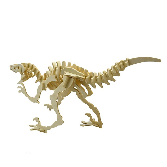  3D-puslespill Puslespill i tre Modellsett Jurassic Dinosaur Kreativ GDS pedagogisk Tre 40 pcs Barne Voksne Gutt Jente Leketøy Gave