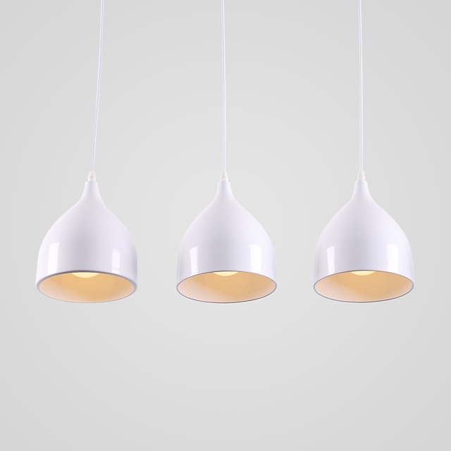 Lights & Lighting Pendant Lights | 3-Light 19cm Pendant Light LED Horn Shape Design Sland Lights Metal Painted Finishes Minimali