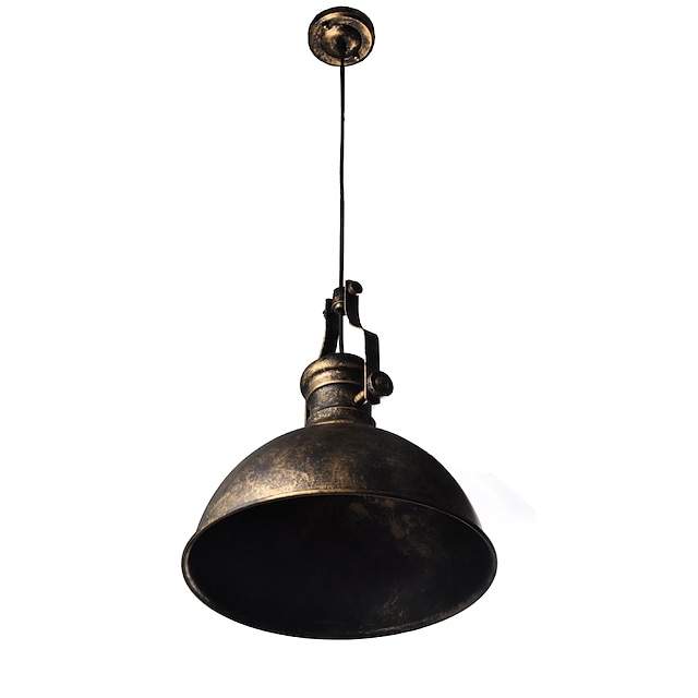 Lights & Lighting Pendant Lights | 1-Light 30 cm Pendant Light Metal Bowl Painted Finishes Rustic / Lodge / Retro Vintage 110-12