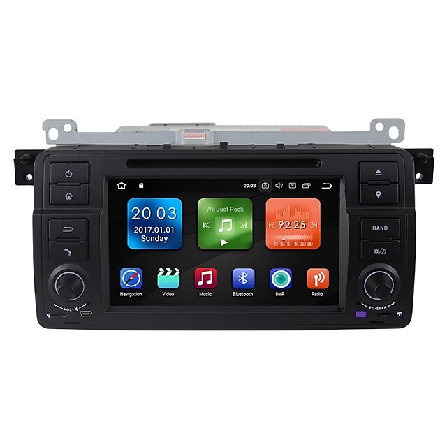  Factory OEM 1 DIN Android / Android 8.0 Ekran dotykowy / GPS / Wbudowany Bluetooth na BMW Wsparcie / RDS / Obsługa SD / USB / AVI / Płyta CD / VCD