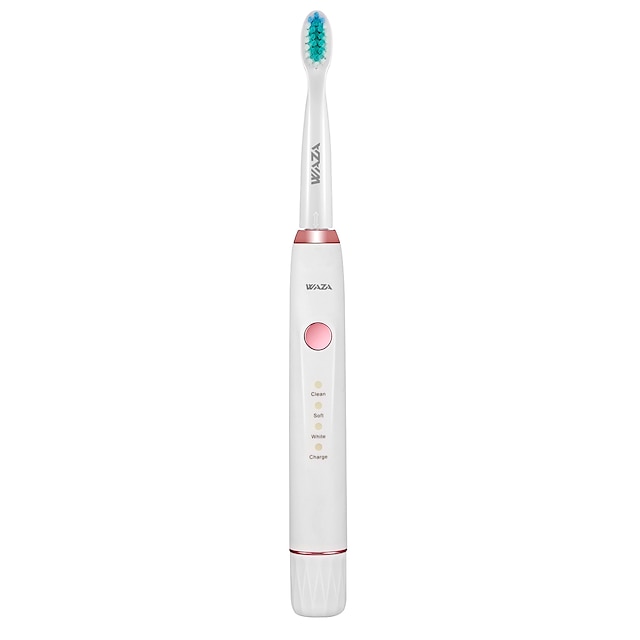  WAZA M1 Rechargeable Electric toothbrush Sonic Toothbrush 3 Modes 2 Replacement Heads IPX7 Waterproof with 2 Minute Smart Timer