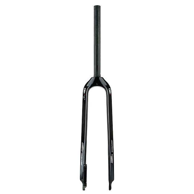  garfo Forks rígidos 28.6 mm Fibra de carbono Ciclismo para Ciclismo Bicicleta de Estrada Bicicleta De Montanha Preto 3K Lustroso