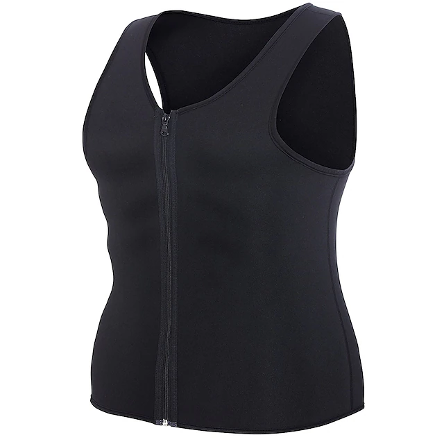 Sweat Vest Sweat Shaper Sauna Vest Sports Neoprene Yoga Gym Workout ...