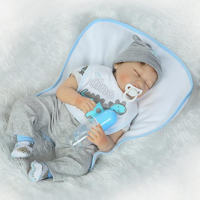  NPKCOLLECTION 24 inch NPK DOLL Κούκλες σαν αληθινές Μωρά Αγόρια Αναγεννημένη κούκλα για μικρά παιδιά Νεογέννητος Δώρο Χειροποίητο Ασφαλής για παιδιά Non Toxic Ύφασμα 3/4