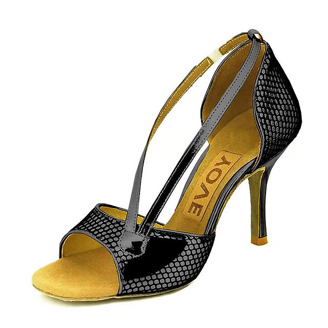  Women's Latin Shoes / Ballroom Shoes Leatherette Sandal / Heel Customizable Dance Shoes Bronze