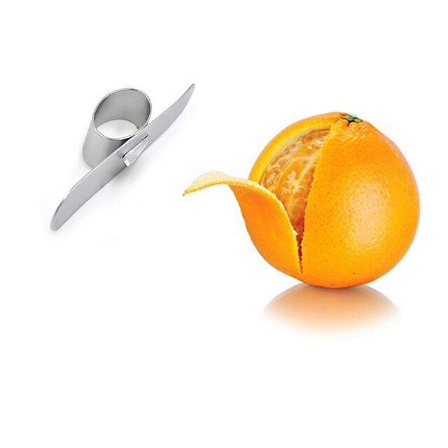  acero inoxidable pelador de naranja parer mano dedo abridor de frutas utensilios de cocina