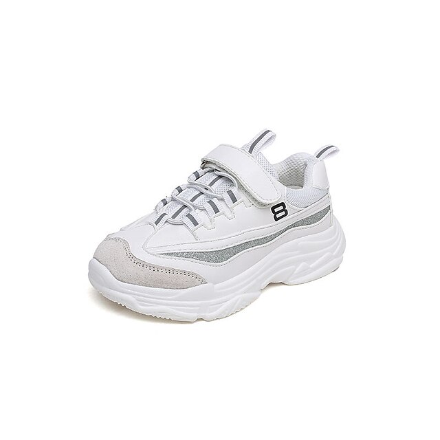  Para Meninas Sapatos Com Transparência Primavera Verão Conforto Tênis Velcro para Infantil Branco / Preto / Borracha