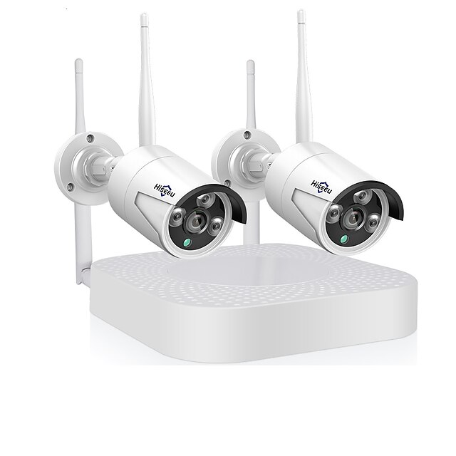  Hiseeu® Wireless CCTV Camera System 1080P 4ch 1080P IP Camera Waterproof Outdoor P2P Home Security System Video Surveillance Kits