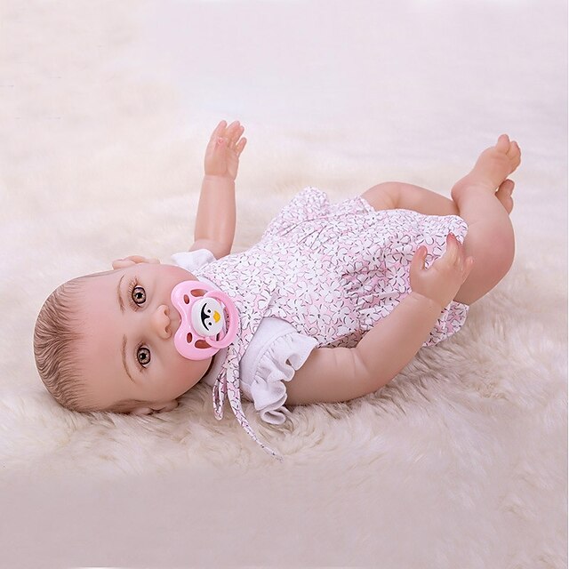  OtardDolls 16 inch Păpuși Renăscute Bebe Fetiță Nou nascut natural Confecționat Manual Non Toxic Interacțiunea părinte-copil Solid silicon din corp cu haine și accesorii pentru cadouri de aniversare