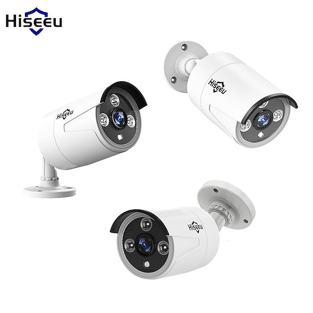  Hiseeu® HD 3MP IP security cameras Mini Waterproof  Wireless Outdoor Network