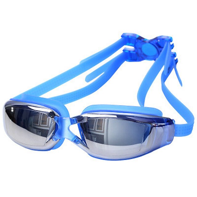  svømmebriller Vandtæt Anti-Tåge Anti-UV Støv-sikker Recept UV Beskyttelse Til Voksne Alloy Belægning PC Hvid Rød Grå / Plated