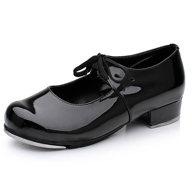  Dámské Boty na step Taneční obuv Výkon Trénink minimalistický styl Tlustá podpatku Černá Červená