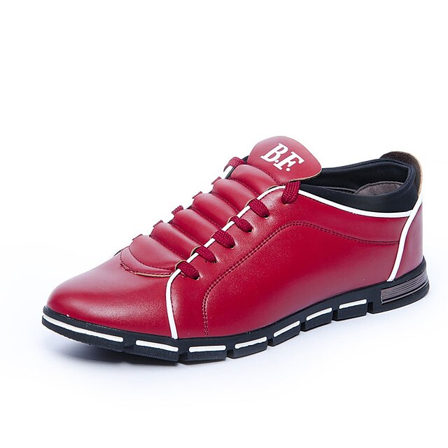  Муж. Комфортная обувь Полиуретан Осень Кеды Красный / Синий / Коричневый / на открытом воздухе / EU40