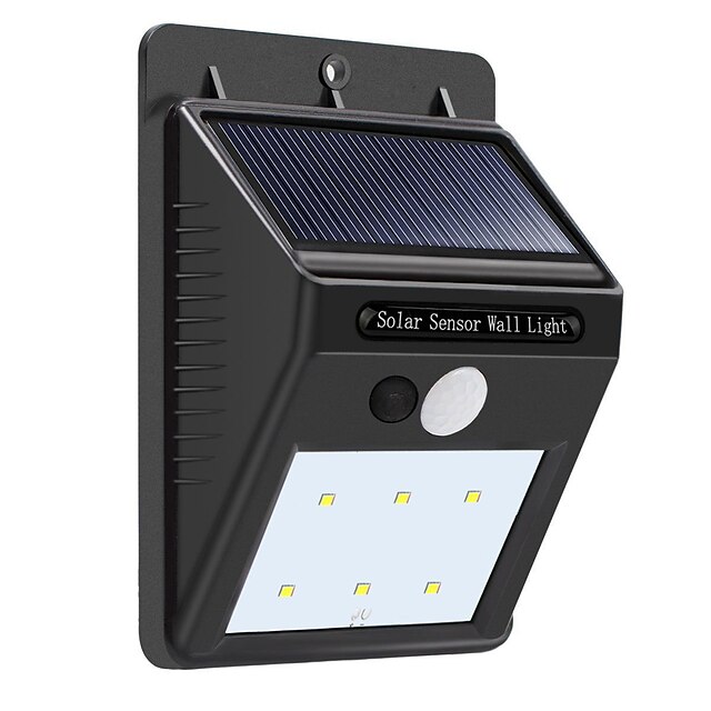  1 juego 3 W Focos LED Energía Solar Blanco Natural <5 V 6 Cuentas LED