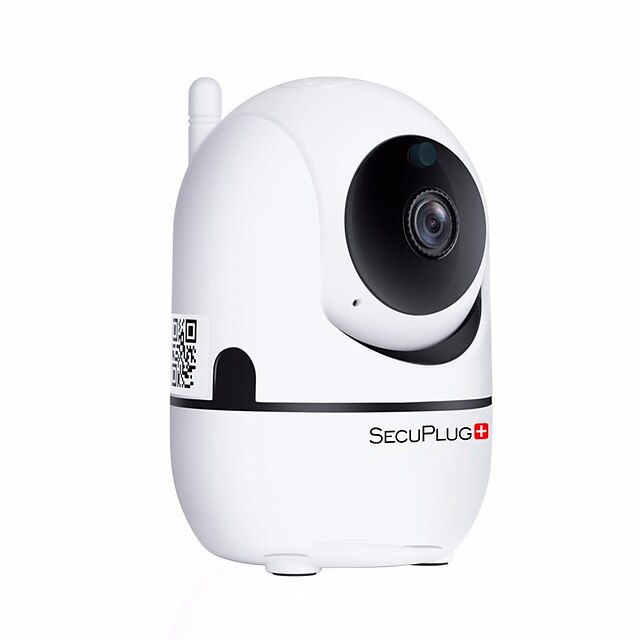  secuplug + auto sporing 720p wifi ip kamera baby monitor pan / tilt toveis lyd tf kortspor nattesyn