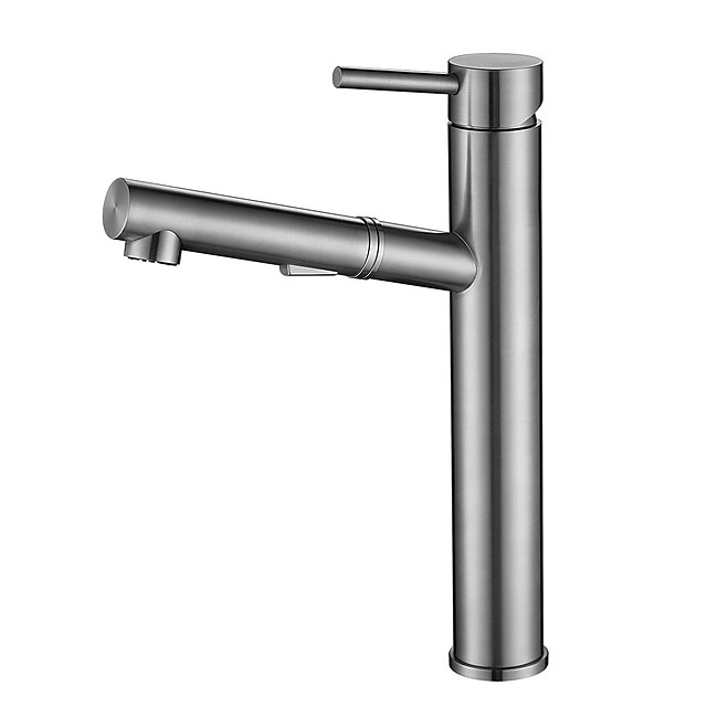  Waschbecken Wasserhahn / Wasserhahn-Set - Mit ausziehbarer Brause / Neues Design Gebürstet Freistehend Einhand Ein LochBath Taps
