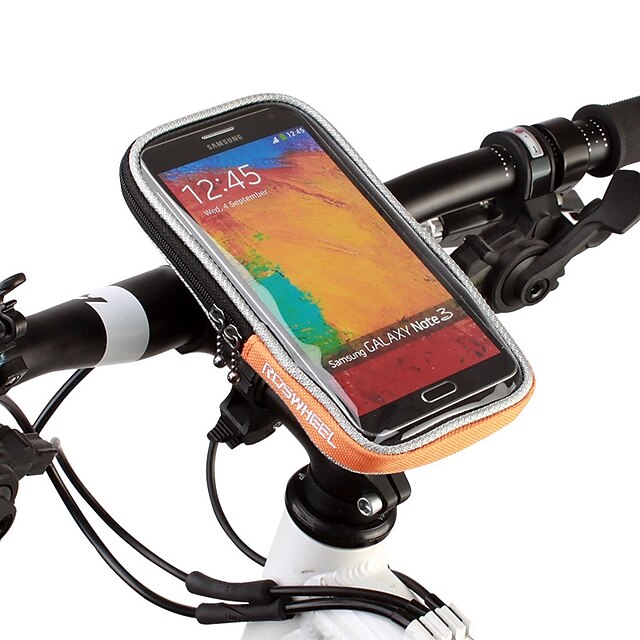  Handy-Tasche Fahrradlenkertasche 4.8 Zoll Touchscreen Radsport für iPhone 8/7/6S/6 iPhone X iPhone XR Orange Fahhrad / iPhone XS / iPhone XS Max / 600D Polyester
