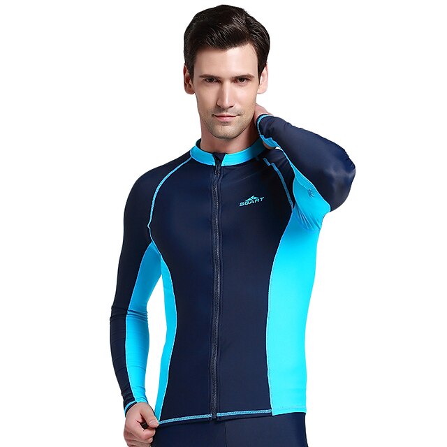  SBART Men's Elastane UV Sun Protection Quick Dry Long Sleeve Swimming Diving Surfing Classic Fall Winter Spring