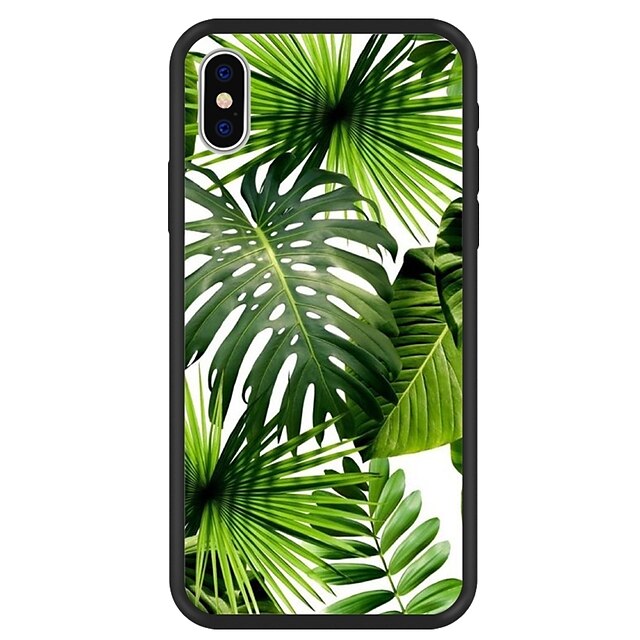  Case For Apple iPhone X / iPhone 8 Plus / iPhone 8 Pattern Back Cover Plants / Cartoon / Tree Hard Acrylic