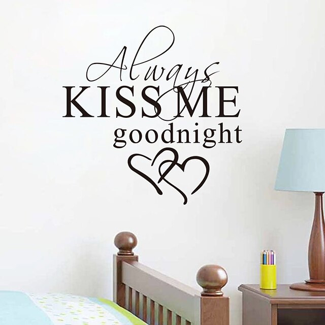  Decorative Wall Stickers - Words & Quotes Wall Stickers Characters Living Room / Bedroom / Bathroom