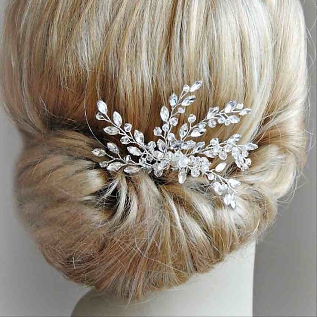  Alloy Headdress with Crystals / Rhinestones 1 Piece Wedding / Special Occasion Headpiece