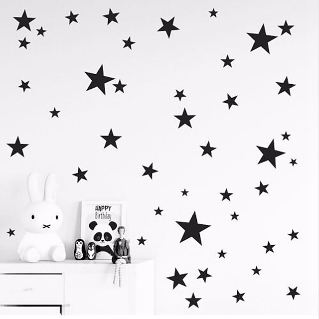  Звезды Наклейки Простые наклейки Декоративные наклейки на стены, Винил Украшение дома Наклейка на стену Стена Украшение 1 комплект / Съемная
