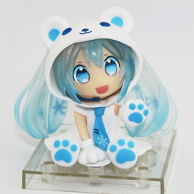  Anime Action Figures Inspired by Cosplay Snow Miku PVC(PolyVinyl Chloride) 7 cm CM Model Toys Doll Toy