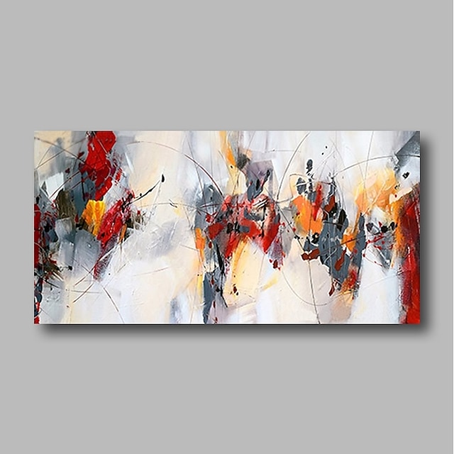  Oil Painting 100% Handmade Hand Painted Wall Art On Canvas Colorful Abstract Line Modern Style Home Decoration Decor Rolled Canvas With Stretched Frame 60*90cm