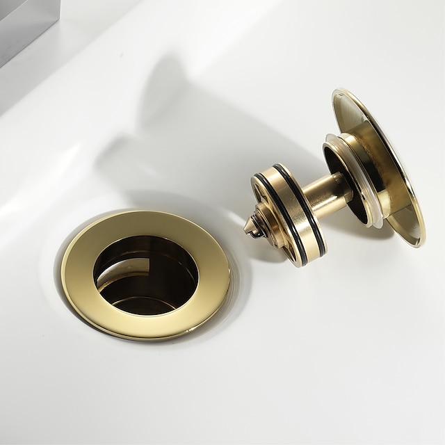 Faucet Accessory,Copper Titanium Superior Quality Pop-up Water Drain With Overflow